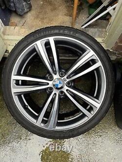 Set of Genuine BMW F30/31/34 19 Style 442m/704m Alloy wheels and Run Flat Tyres