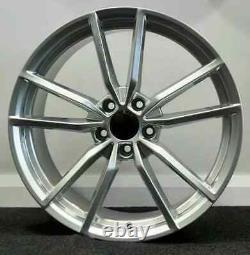 Silver x4 17 Pretoria Style Alloy Wheels 5x100 Audi TT A3 VW Polo Bora Ibiza