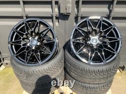 TYRES + BMW 2 3 4 5 Series 19 Gloss Black 826M Style Alloy Wheels G42 G20 G30