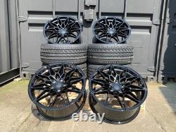 TYRES + BMW 2 3 4 5 Series 19 Gloss Black 826M Style Alloy Wheels G42 G20 G30