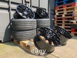 TYRES + BMW 2 3 4 5 Series 19 Gloss Black 826M Style Alloy Wheels G42 G20 G30