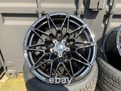 TYRES + BMW 2 3 4 5 Series 19 Gloss Black 826M Style Alloy Wheels G42 G20 G30