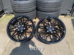 TYRES + BMW 2 3 4 5 Series 19 Gloss Black 826M Style Alloy Wheels G42 G20 G30