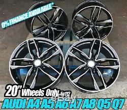 Top Quality 20 Rs6c Black Edition Style Alloy Wheels Fit Audi A4 A6 A8 S Line