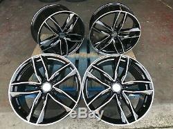 Top Quality 20 Rs6c Black Edition Style Alloy Wheels Fit Audi A4 A6 A8 S Line