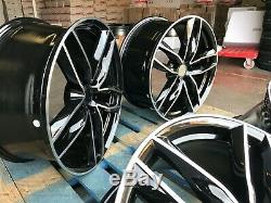 Top Quality 20 Rs6c Black Edition Style Alloy Wheels Fit Audi A4 A6 A8 S Line