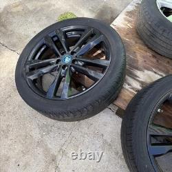 Two Bmw I3s Black Alloy Wheels And Tyres 195/50/20 Straight 6J style 431
