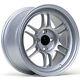 Ultralite F1 15 X 7.5j Et30 4x100 Flat Silver Alloy Wheels Rpf1 Style Jr7 Y3139