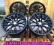 Vw Golf Caddy Audi A3 A4 Tt X4 18 R8 V10 Style Alloy Wheels 8j 5x112 Black
