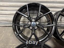 VW Golf R Gti Estoril Style 19 Alloy Wheels 5x112 Gloss Black