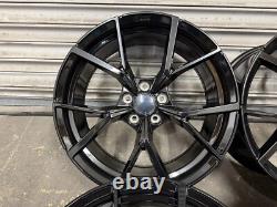 VW Golf R Gti Estoril Style 19 Alloy Wheels 5x112 Gloss Black