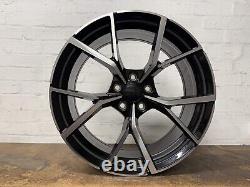 VW Golf R Gti Estoril Style 19 Alloy Wheels 5x112 Gloss Black Polished