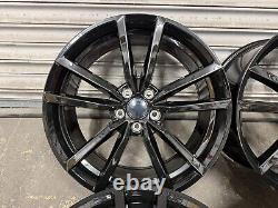 VW Golf R Pretoria Style 19 Alloy Wheels 5x112 Gloss Black