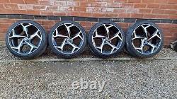 Volkswagen Style Diamond Turned 18 Alloy Wheels Golf Caddy Passat Audi del