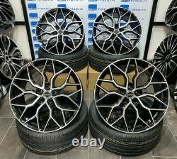 Vw Transporter T5 / T6 20 Inch Vossen Hf-2 Style Alloy Wheels With New Tyres