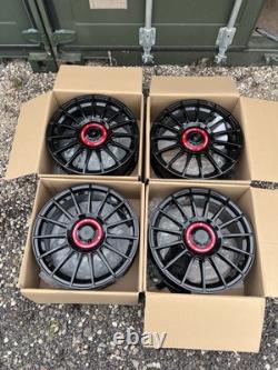 X4 17 OZ 2 Style Alloy Wheels VW Golf Caddy Audi A3 TT Q2 Black 5x112