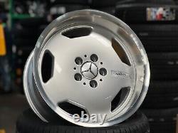 X4 17 STAGGERED AERO AMG STYLE MERCEDES ALLOY WHEELS MONOBLOCK DEEP DISH 5x112