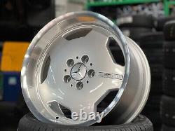 X4 17 STAGGERED AERO AMG STYLE MERCEDES ALLOY WHEELS MONOBLOCK DEEP DISH 5x112