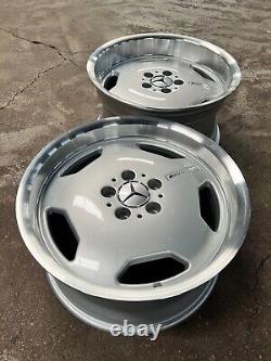 X4 17 STAGGERED AERO AMG STYLE MERCEDES ALLOY WHEELS MONOBLOCK DEEP DISH 5x112