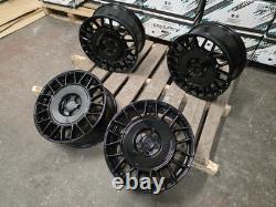 X4 18 Golf R AERO Style Alloy Wheels VW Golf Caddy Seat Black 5x112 NEW