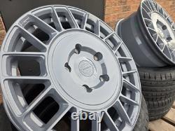 X4 18 Golf R AERO Style Alloy Wheels VW Golf Caddy Seat Nardo Grey 5x112 NEW