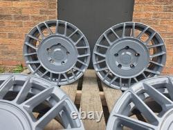 X4 18 Golf R AERO Style Alloy Wheels VW Golf Caddy Seat Nardo Grey 5x112 NEW