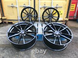 X4 18 Golf R Pretoria Style Alloy Wheels VW Golf Caddy Seat Black 5x112