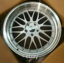 X4 18 LM Style Alloy Wheels Silver PL 5x120 Bmw 1 2 3 Series Insignia 8J Et38