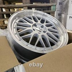 X4 18 LM Style Alloy Wheels Silver PL 5x120 Bmw 1 2 3 Series Insignia 8J Et38