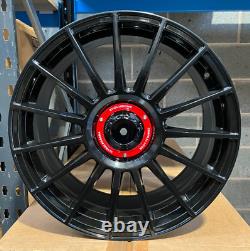 X4 18 OZ 2 Style Alloy Wheels VW Golf Caddy Audi A3 TT Black 5x112