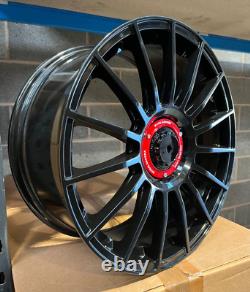 X4 18 OZ 2 Style Alloy Wheels VW Golf Caddy Audi A3 TT Black 5x112