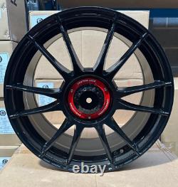 X4 18 OZ Ultraleggra Style Alloy Wheels VW Golf Caddy Seat Gloss Black 5x112