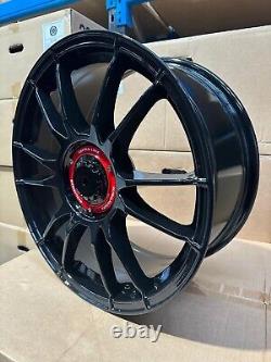 X4 18 OZ Ultraleggra Style Alloy Wheels VW Golf Caddy Seat Gloss Black 5x112