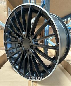 X4 18 Premium Mercedes 332 Style Alloy Wheels A C CLA GLA Vito Black ML 8J C