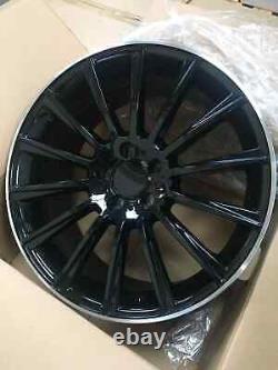 X4 18 Premium Turbine Style Alloy Wheels Black PL A B CLA C Class A45 CLA45 GLA