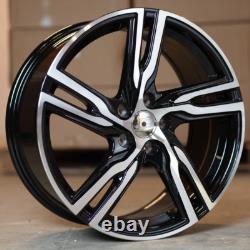 X4 18 Volvo R 5 Style Alloy Wheels 5x108 Et45 8J Volvo C30 C70 S40 Black MF C