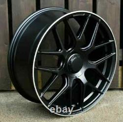 X4 19 E63 A45 Style Alloy Wheels Black PL A B CLA C Class A45 CLA45 GLA 8.5J C
