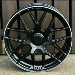 X4 19 E63 A45 Style Alloy Wheels Black PL A B CLA C Class A45 CLA45 GLA 8.5J C
