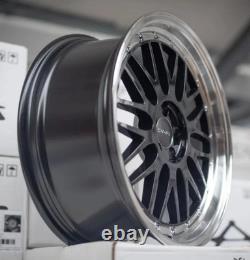 X4 19 LM Style Alloy Wheels Black PL 5x120 Bmw 1 2 3 Series Insignia 8.5J