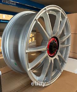X4 19 OZ Ultraleggra Style Alloy Wheels VW Golf Caddy Seat Silver 5x112