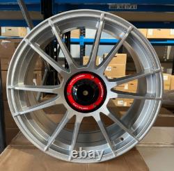 X4 19 OZ Ultraleggra Style Alloy Wheels VW Golf Caddy Seat Silver 5x112 C