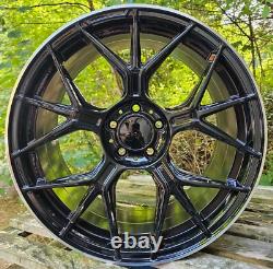 X4 19 Premium AMG GT Style Alloy Wheels 8.5/9.5 Mercedes C E S Class Gloss BML