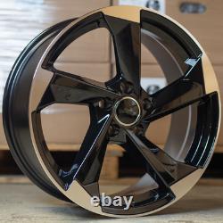 X4 19 S3 Black Edt Style Alloy Wheels BMF Et45 Audi TT A3 A4 A6 Vw Golf Caddy
