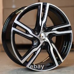 X4 19 Volvo R 5 Style Alloy Wheels 5x108 8J Volvo C30 C70 S40 Black MF