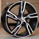X4 19 Volvo R 5 Style Alloy Wheels 5x108 8j Volvo C30 C70 S40 Black Mf