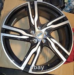 X4 19 Volvo Xc40 V90 V5 Design Style Gloss Black & Polished Alloy Wheels
