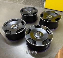 X4 22 G63 Block 8128 Style Alloy Wheels Black ML Mercedes G Wagon 10J 5x130