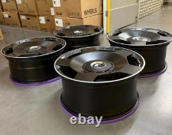 X4 22 G63 Block 8128 Style Alloy Wheels Black ML Mercedes G Wagon 10J 5x130