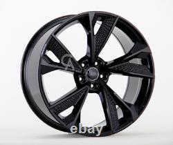 X4 AUDI A4 A5 A6 A7 Q3 Q5 20 Gloss Black RS7 Style Alloy Wheels