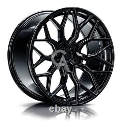 X4 Ford Transit Custom MK2 20 Gloss Black Multi Spoke VC1 Style Alloy Wheels 24